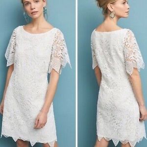 Anthropologie Charleston Lace Mini Dress